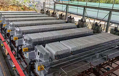 每小時處理100方洗沙污水選過濾面積多少的廂式壓濾機合適