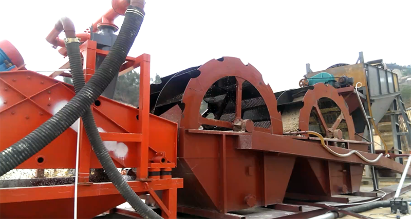 移動的洗沙生產線